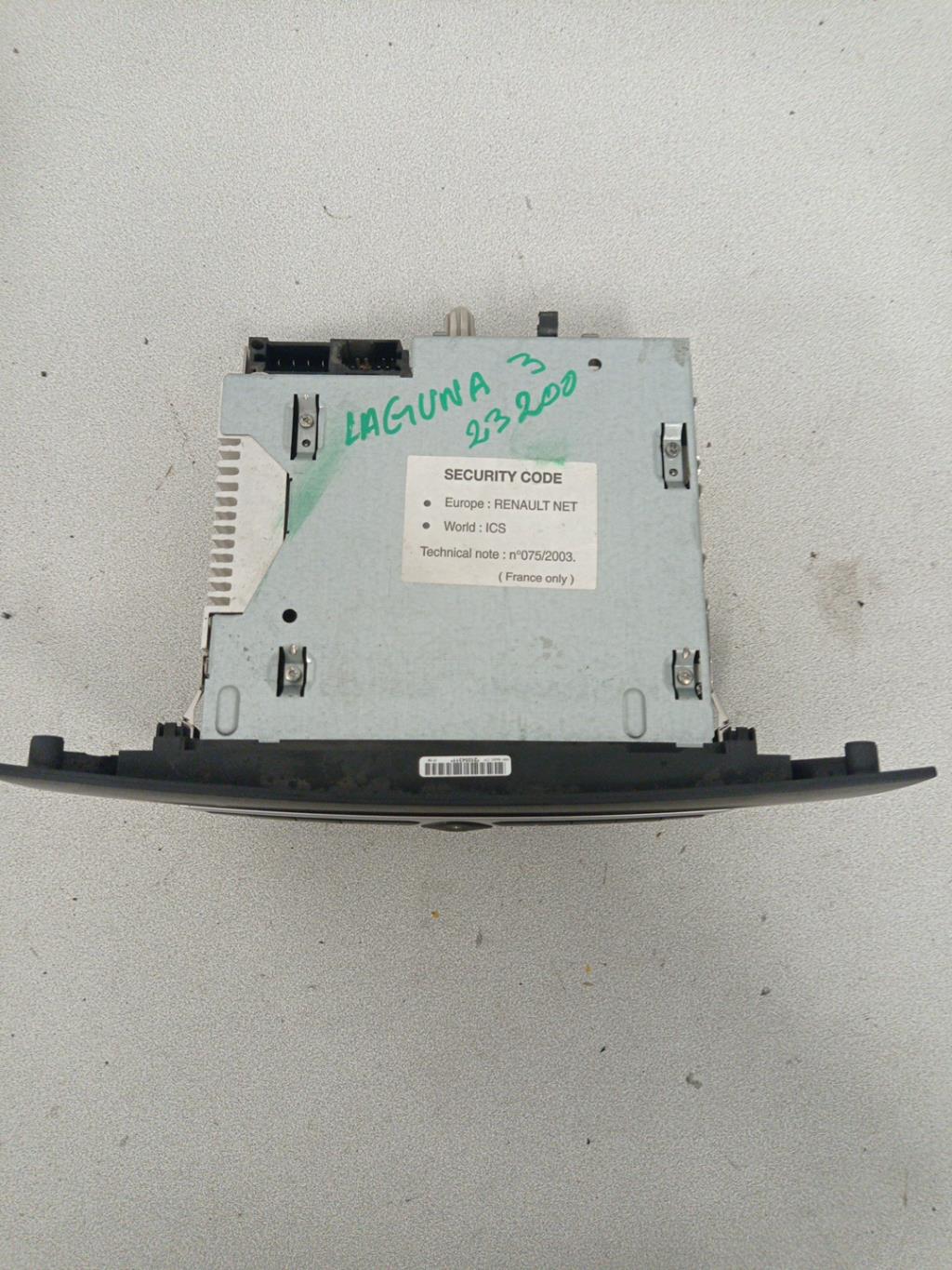 Autoradio originale RENAULT LAGUNA 3 PHASE 1 Diésel - 1