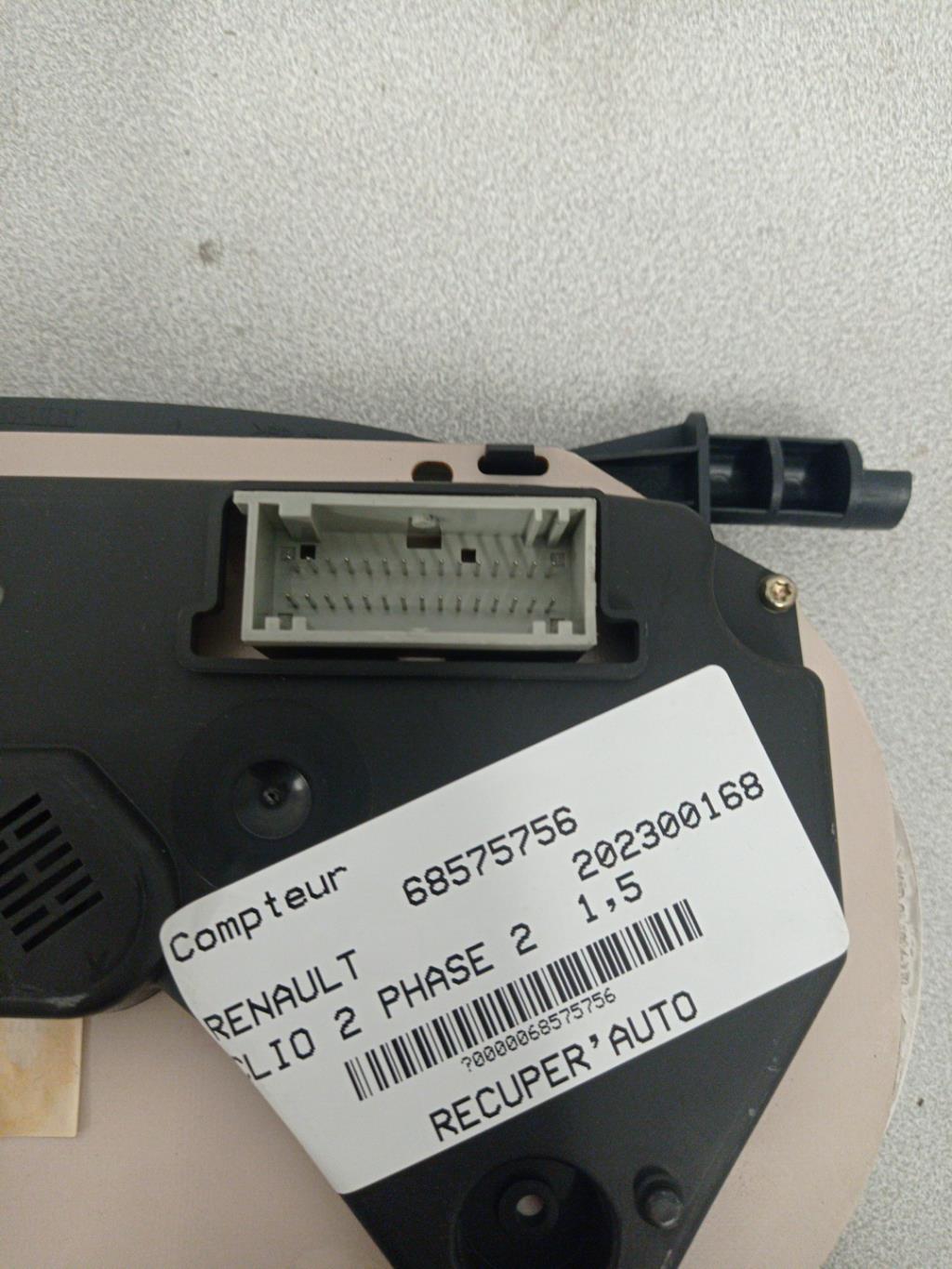 Compteur RENAULT CLIO 2 PHASE 2 Diesel - 1