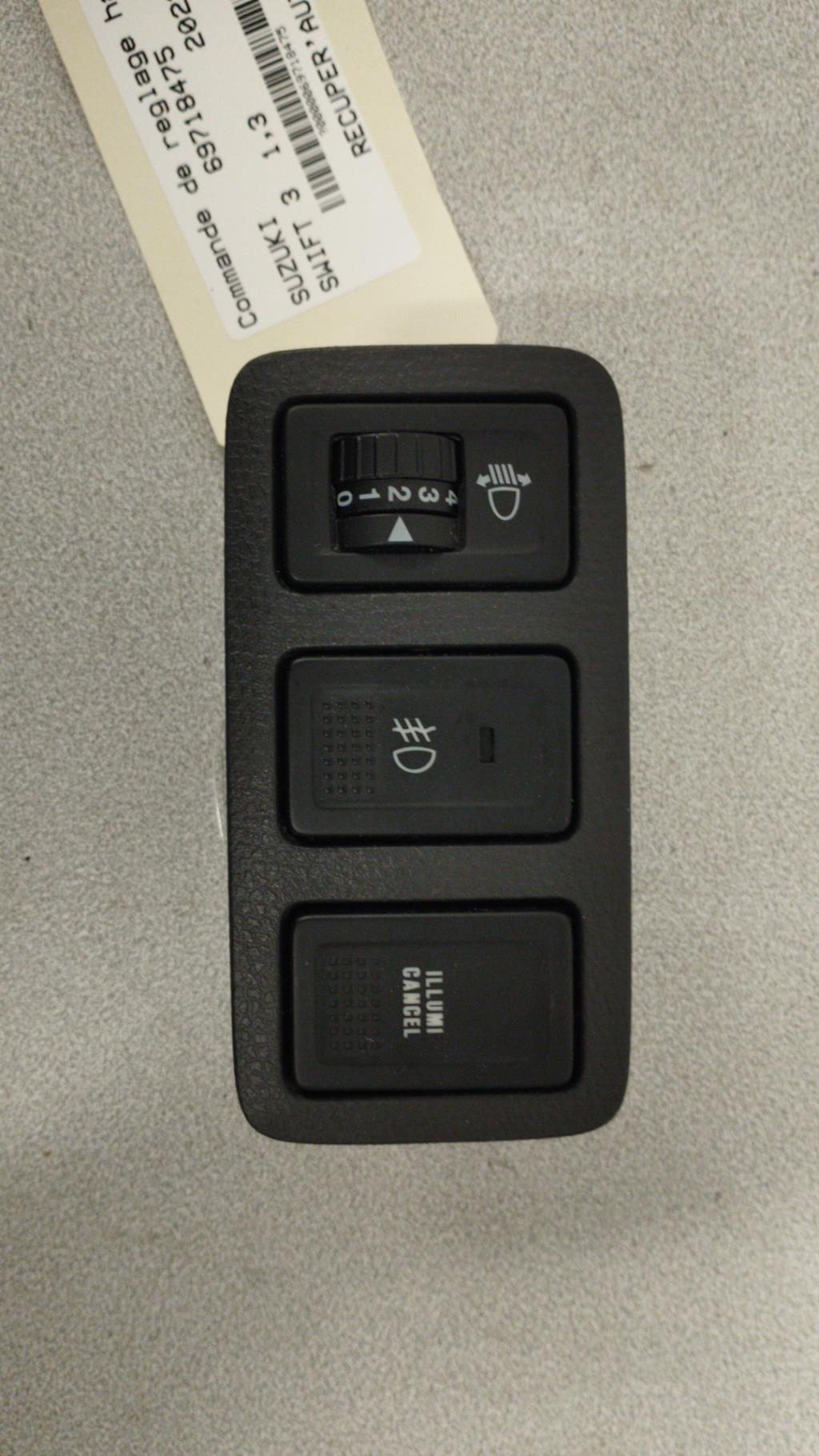 Commande de reglage hauteur de phare SUZUKI SWIFT 3 Essence - 1
