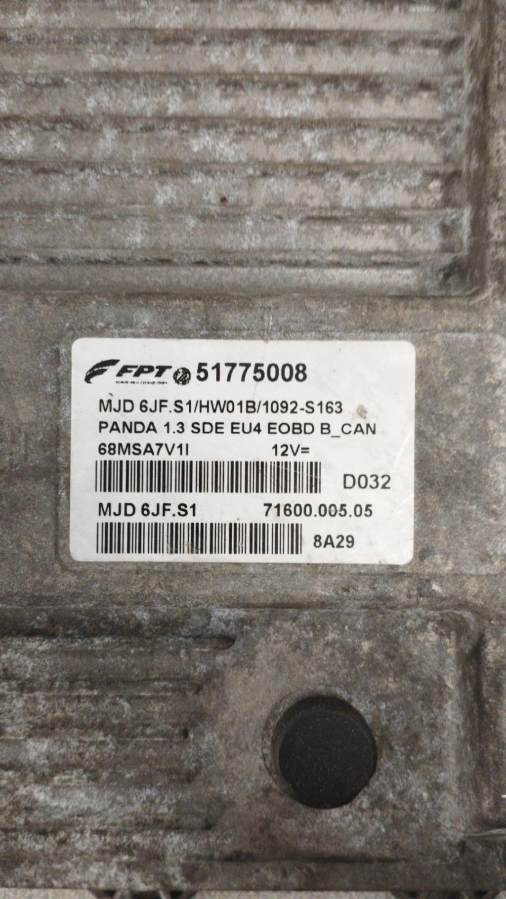 Centralina motore FIAT PANDA 2 PHASE 1 Diésel - 1