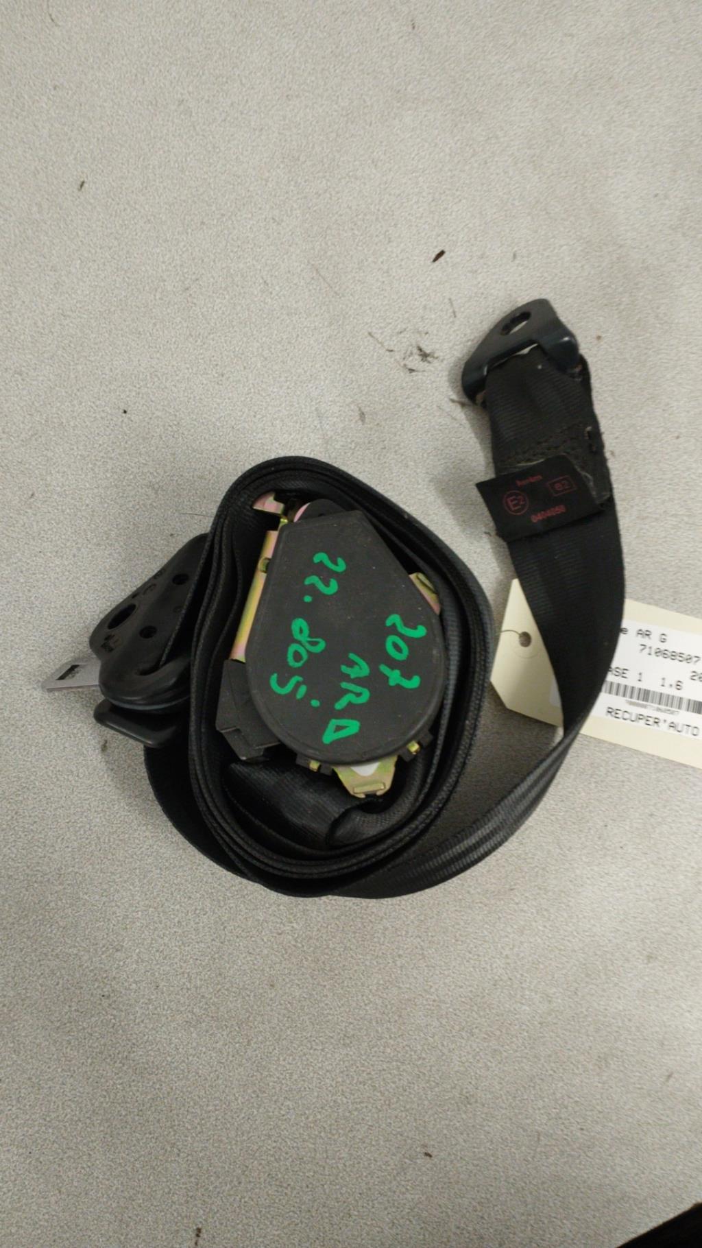Cintura di sicurezza posteriore destra PEUGEOT 207 PHASE 1 Diésel - 1