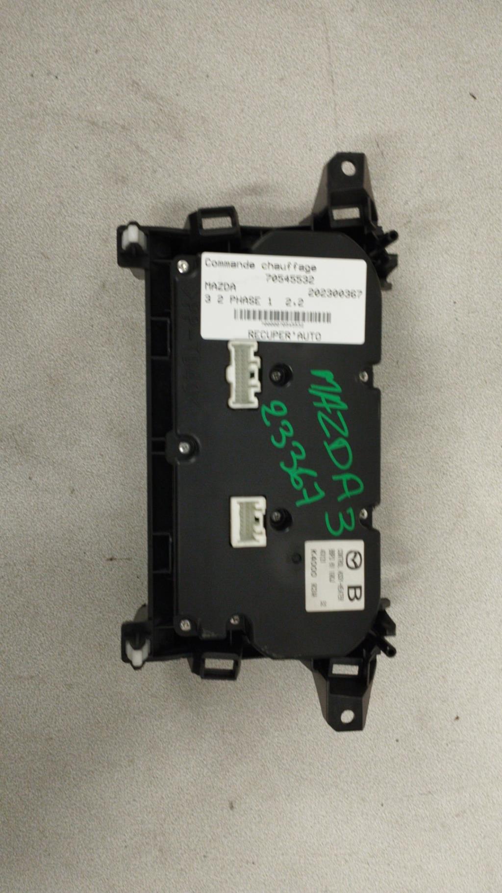 Commande chauffage MAZDA 3 2 PHASE 1 Diesel - 1
