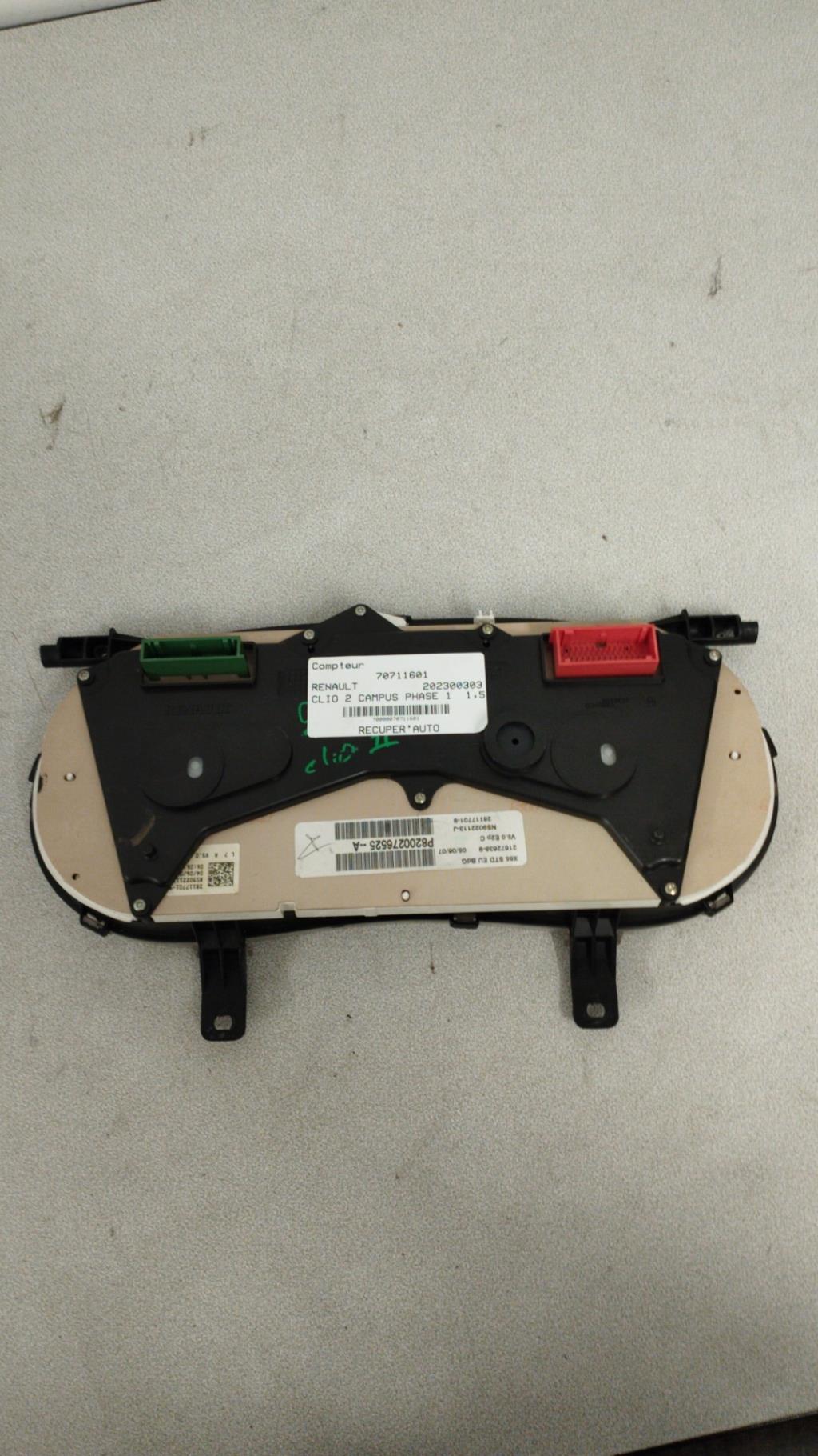 Compteur RENAULT CLIO 2 CAMPUS PHASE 1 Diesel - 1