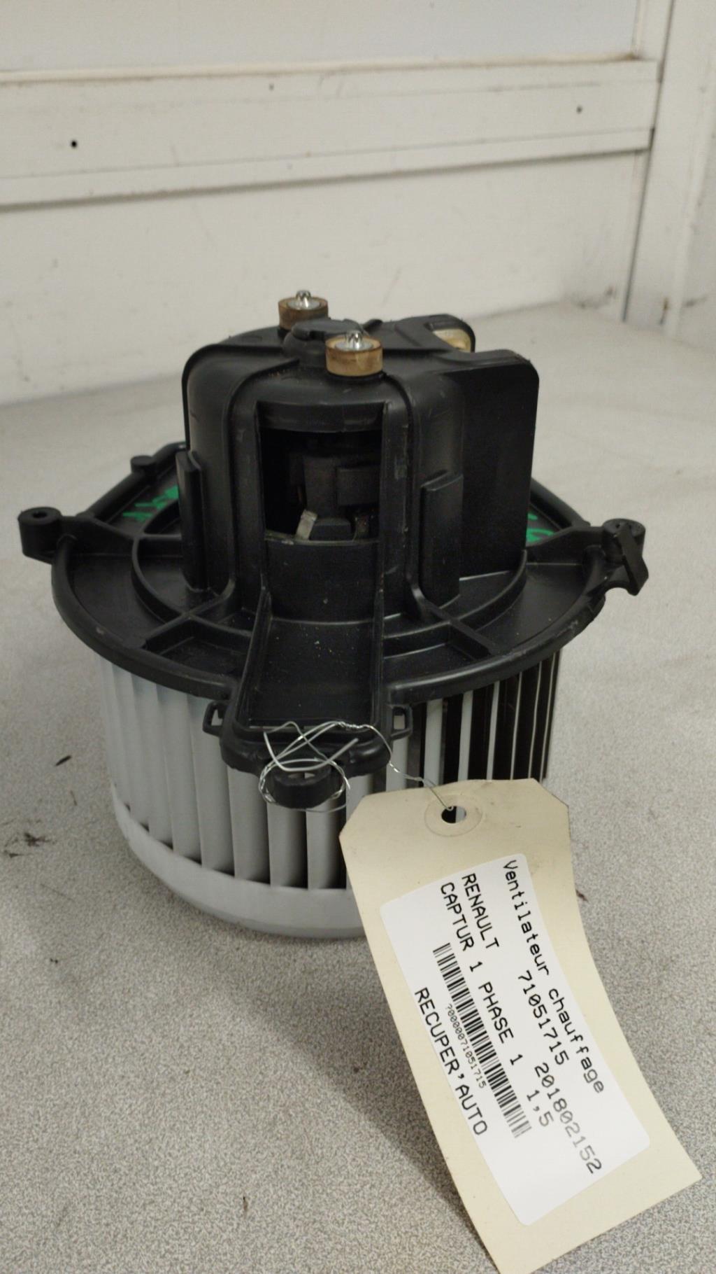 Ventilateur chauffage RENAULT CAPTUR 1 PHASE 1 Diesel - 1