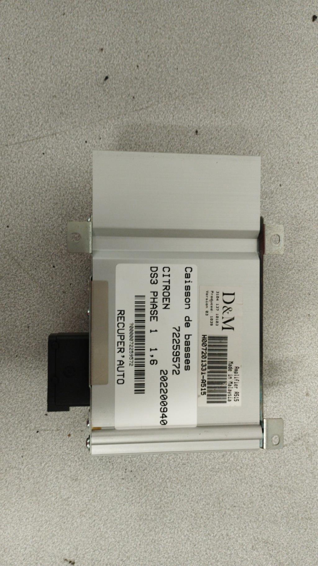 Caisson de basses CITROEN DS3 PHASE 1 Essence - 1