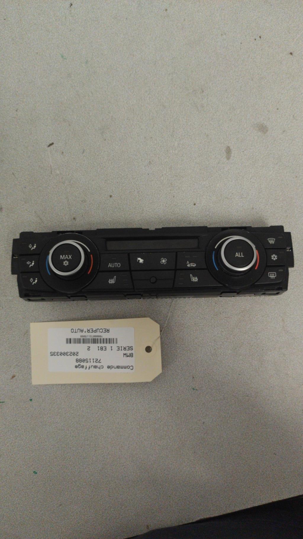 Comandi riscaldamento BMW SERIE 1 E81 Diésel - 1