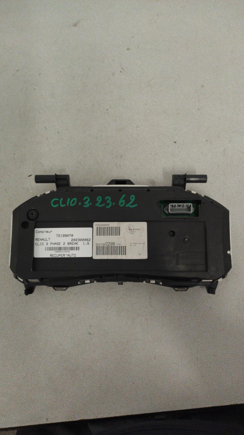 Compteur RENAULT CLIO 3 PHASE 2 BREAK Diesel - 1