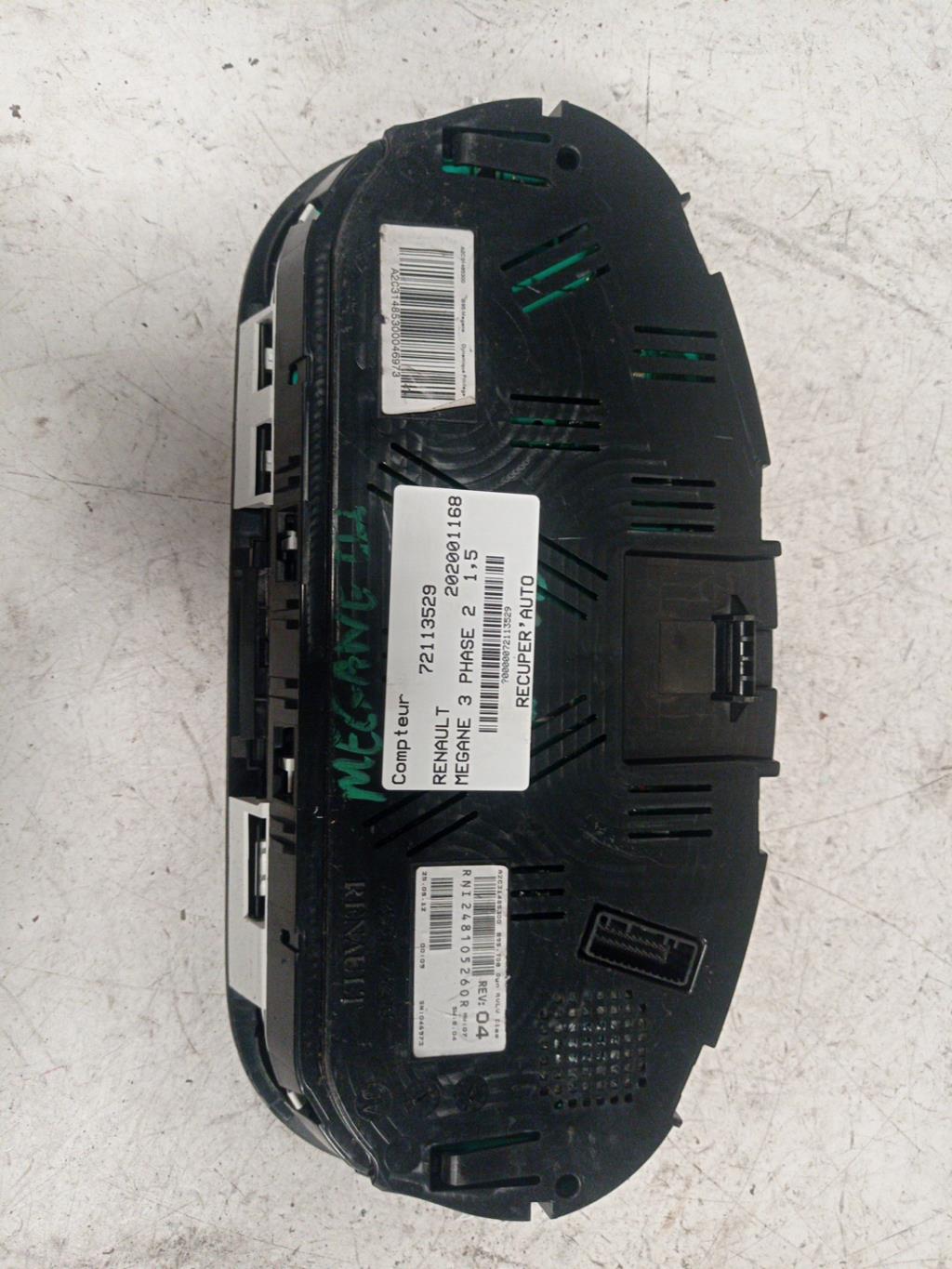 Compteur RENAULT MEGANE 3 PHASE 2 Diesel - 1
