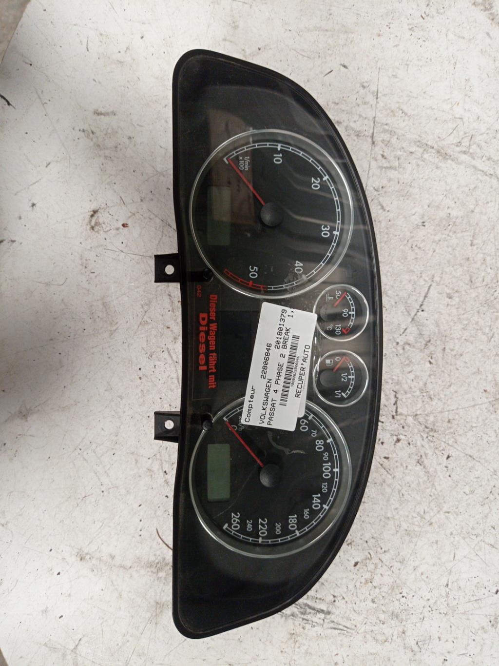 Compteur VOLKSWAGEN PASSAT 4 PHASE 2 BREAK Diesel - 1
