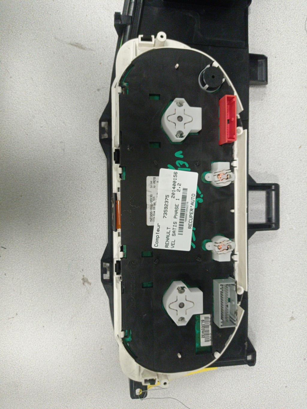 Compteur RENAULT VEL SATIS PHASE 1 Diesel - 1