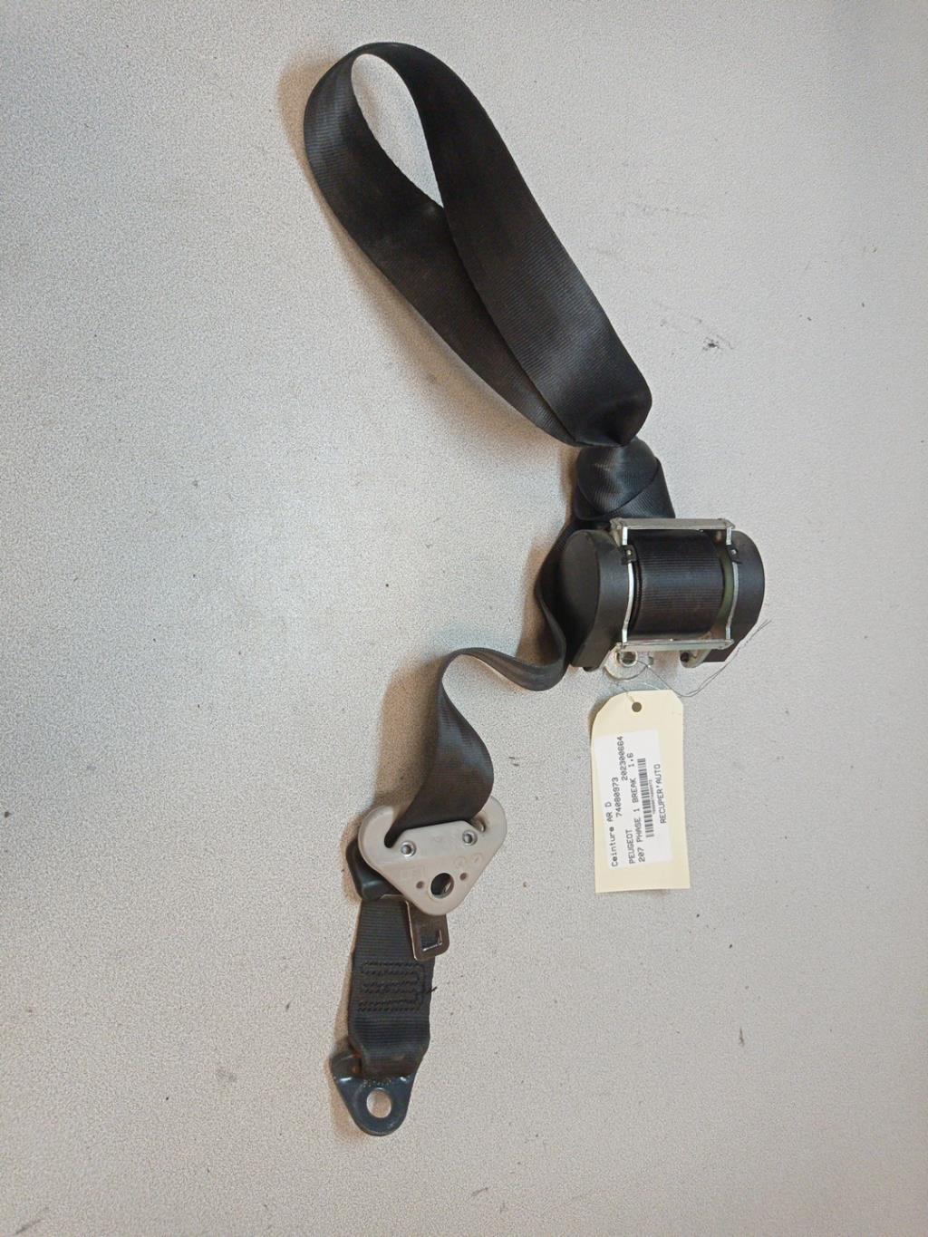 Cintura di sicurezza posteriore destra PEUGEOT 207 PHASE 1 BREAK Diésel - 1