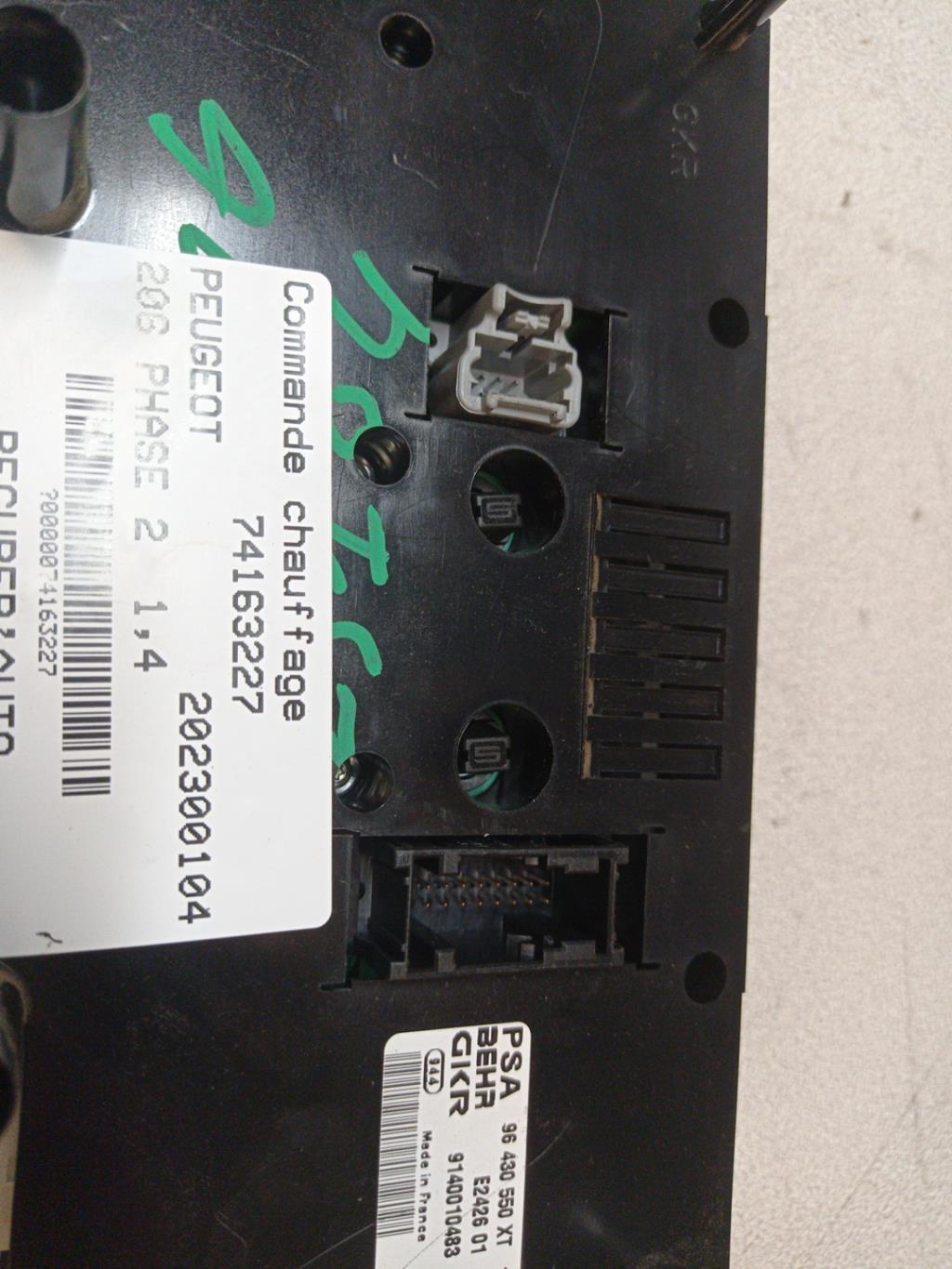 Commande chauffage PEUGEOT 206 PHASE 2 Diesel - 1