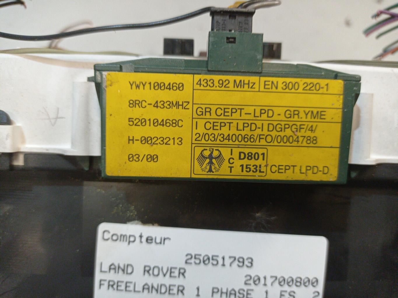 Compteur LAND ROVER FREELANDER 1 PHASE 1 Diesel - 1