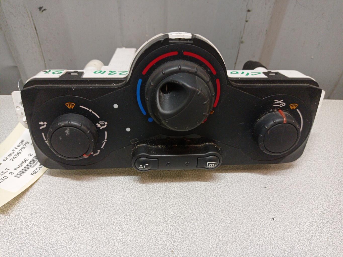 Commande chauffage RENAULT CLIO 3 PHASE 2 Diesel - 1