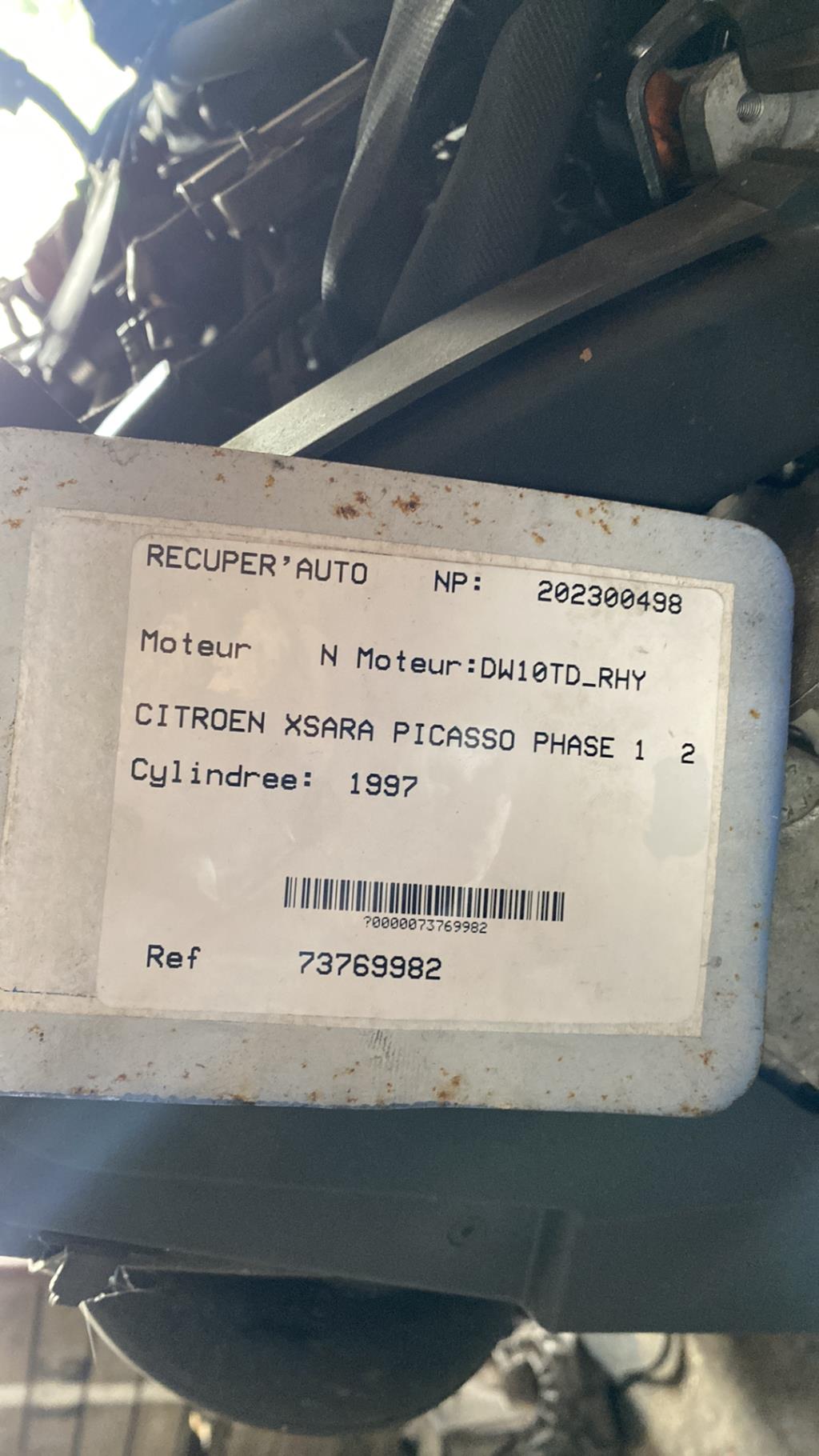 Motore CITROEN XSARA PICASSO PHASE 1 Diésel - 1