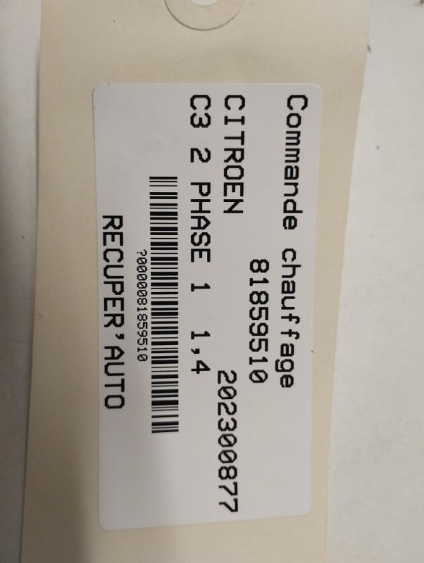 Commande chauffage CITROEN C3 2 PHASE 1 Essence - 1