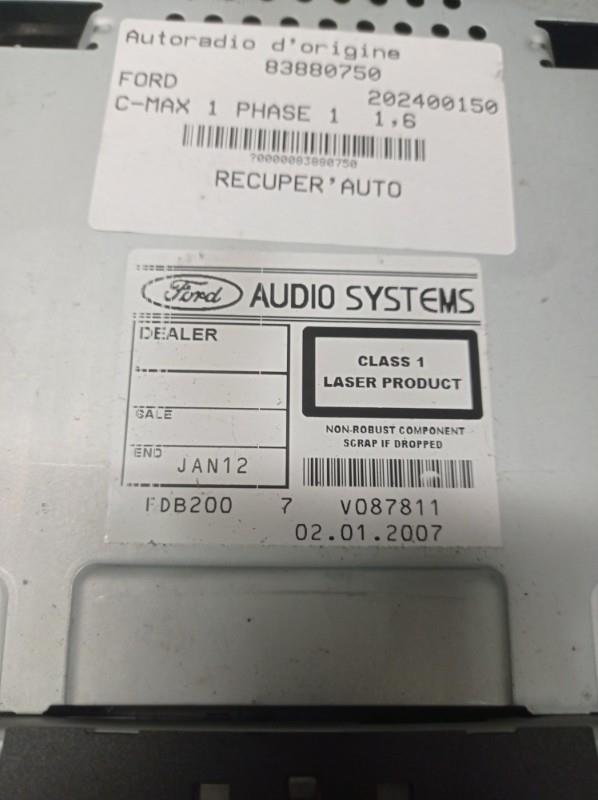 Autoradio originale FORD C-MAX 1 PHASE 1 Diésel - 1
