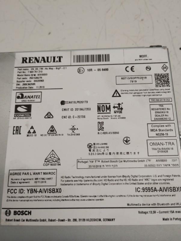 Autoradio originale RENAULT TWINGO 3 PHASE 2 Gasolina - 1