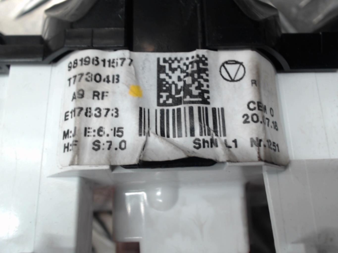 Commande chauffage PEUGEOT 208 1 PHASE 2 Diesel - 1