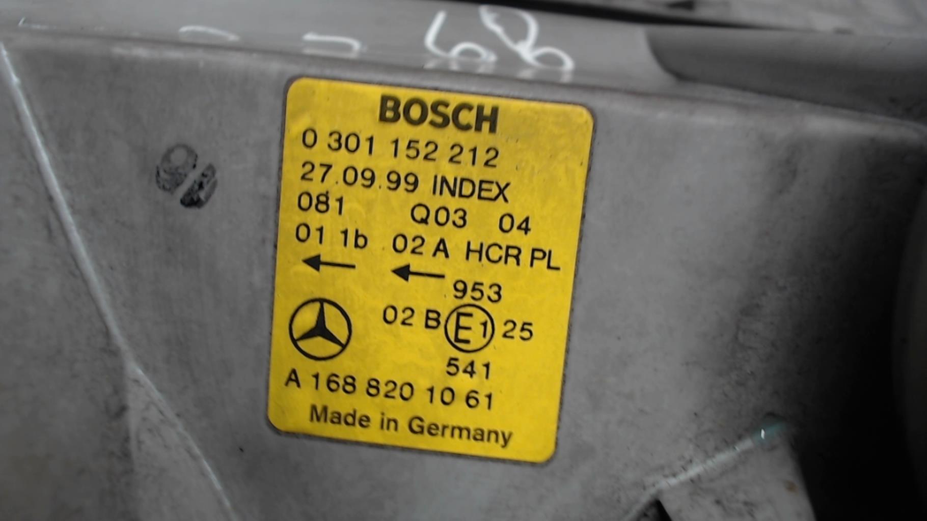Gruppo ottico anteriore principale destro (luci)(faro) MERCEDES CLASSE A 168 PHASE 1 Gasolina - 1