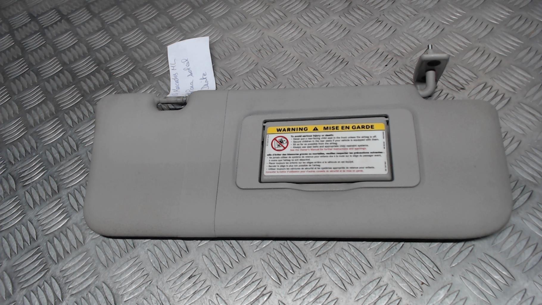 Visiera parasole destra MERCEDES CLASSE M 164 PHASE 1 Gasolina - 1