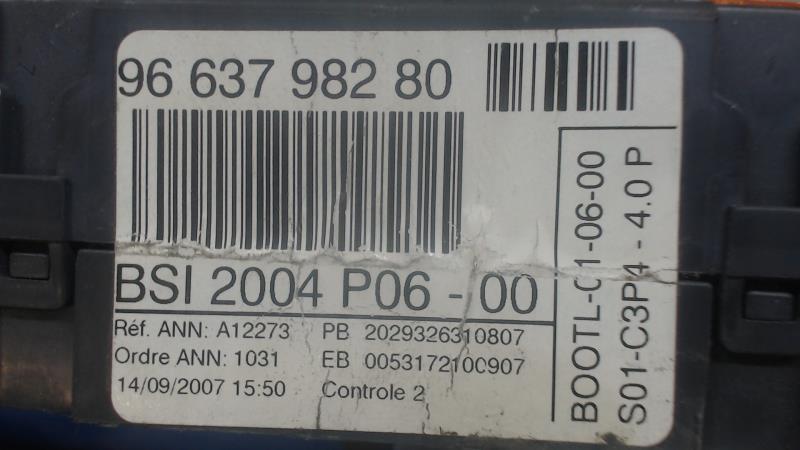 Boitier BSI PEUGEOT 207 Diesel - 1