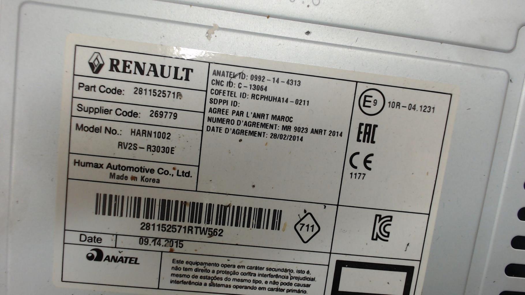 Autoradio d'origine RENAULT CLIO 4 PHASE 1  - 1