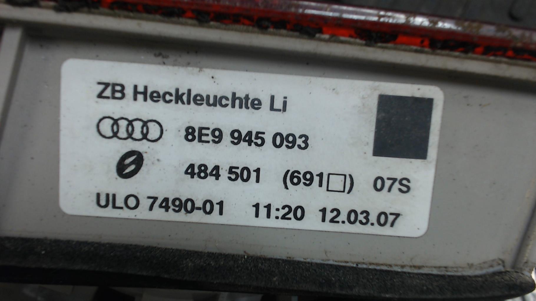 Feu arriere secondaire gauche (feux) AUDI A4 2  - 1