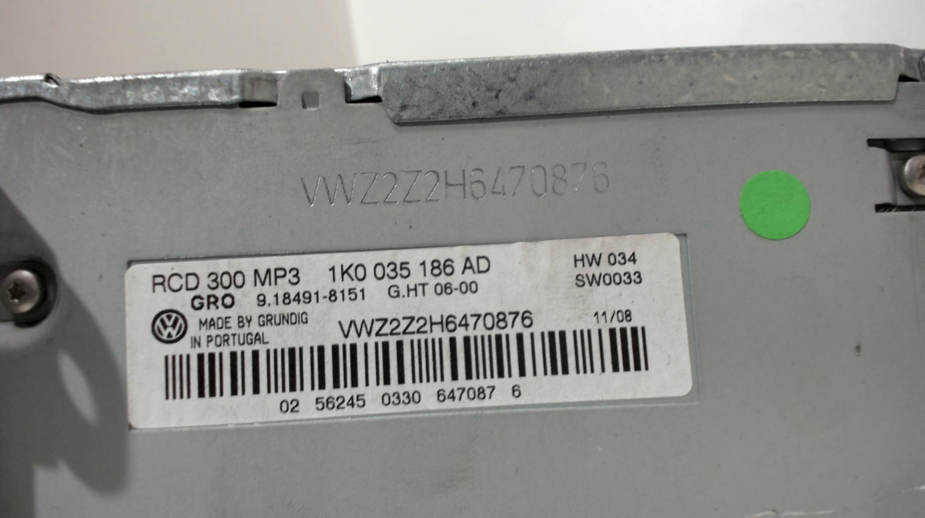 Image Autoradio d'origine - VOLKSWAGEN PASSAT 5