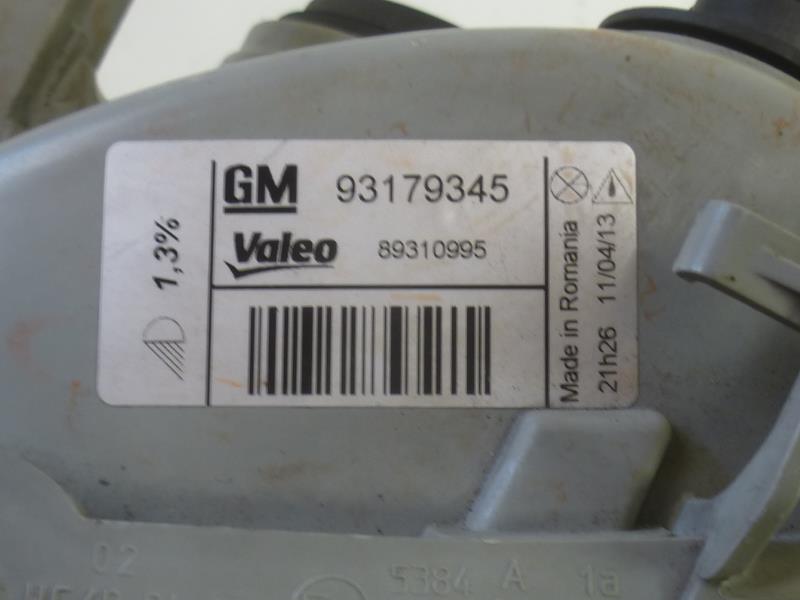 Image Optique avant principal gauche (feux)(phare) - OPEL AGILA A