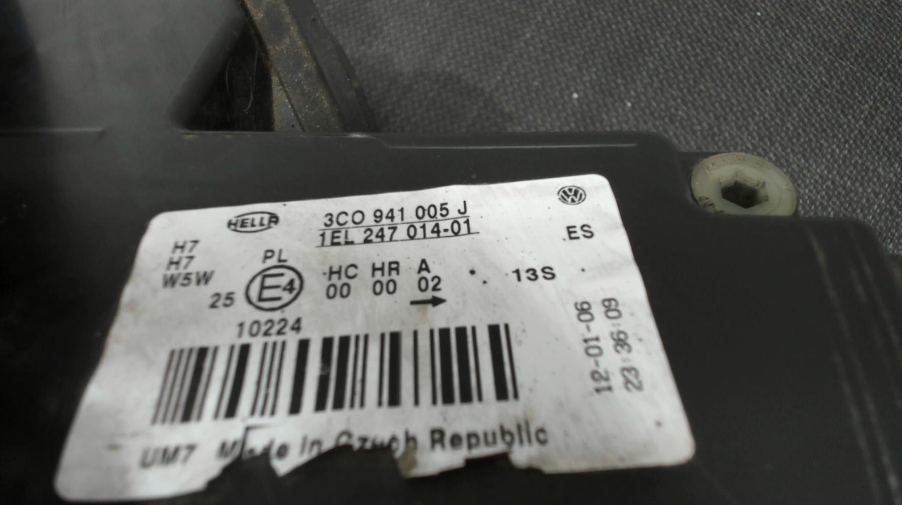 Image Optique avant principal gauche (feux)(phare) - VOLKSWAGEN PASSAT 5