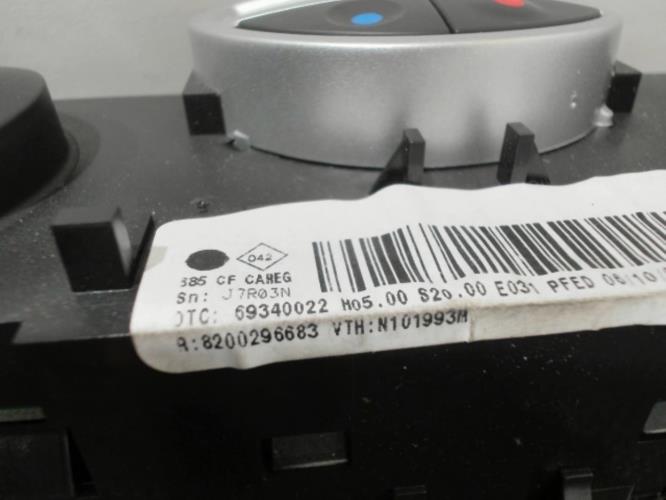 Image Commande chauffage - RENAULT CLIO 3