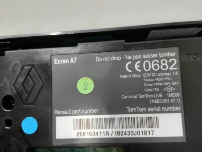 Image Ecran GPS - RENAULT MEGANE 3
