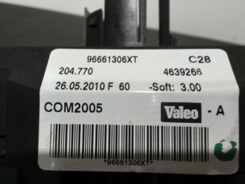 Image Com (Bloc Contacteur Tournant+Commodo Essuie Glace+Commodo Phare) - PEUGEOT 207