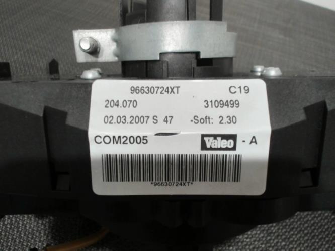 Lot De Commandes PEUGEOT 207 - Bloc Contacteur Tournant + Commodos Phares & Essuie-glace - Occasion Bon état