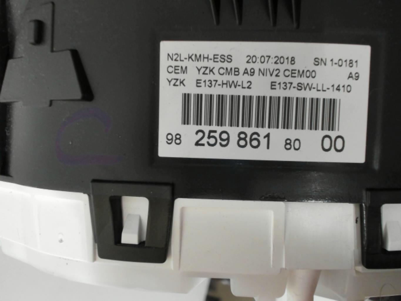 Compteur PEUGEOT 208 1 PHASE 2 Essence - 1