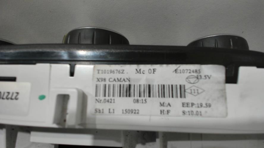Image Commande chauffage - RENAULT CLIO 4