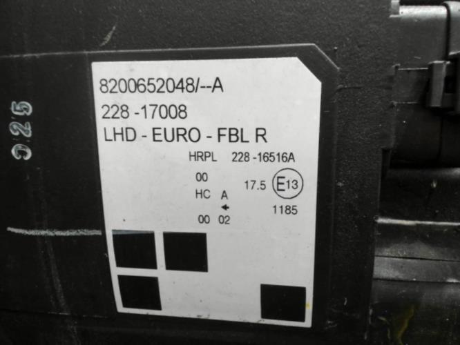 Image Optique avant principal droit (feux)(phare) - RENAULT MODUS