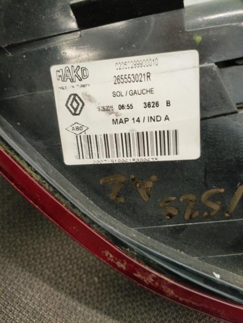 Image Feu arriere principal gauche (feux) - RENAULT CLIO 4