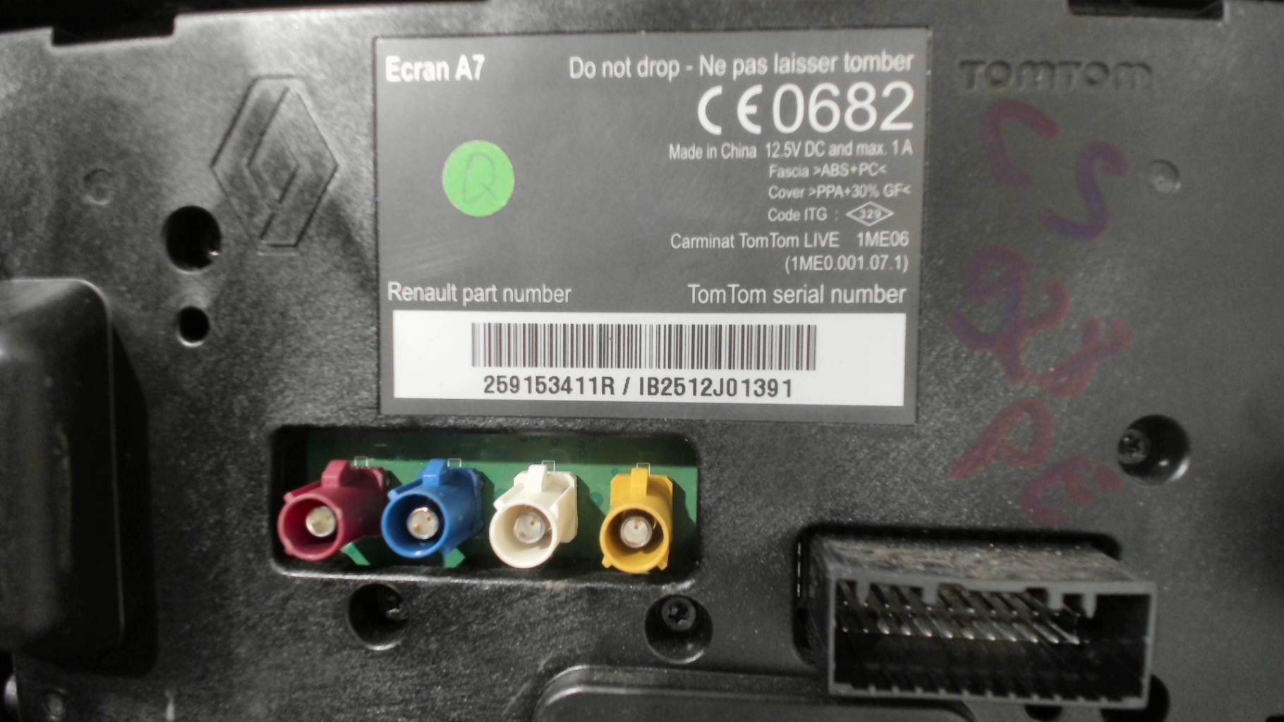 Ecran GPS RENAULT MEGANE 3 PHASE 2 Diesel - 1