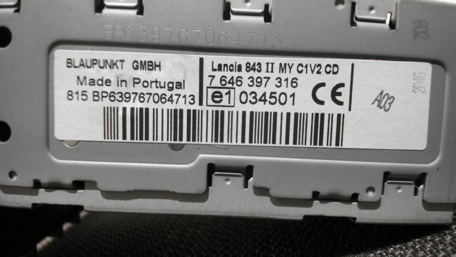 Image Autoradio d'origine - LANCIA YPSILON 4