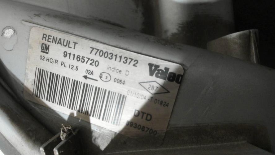 Image Optique avant principal droit (feux)(phare) - RENAULT TRAFIC 2