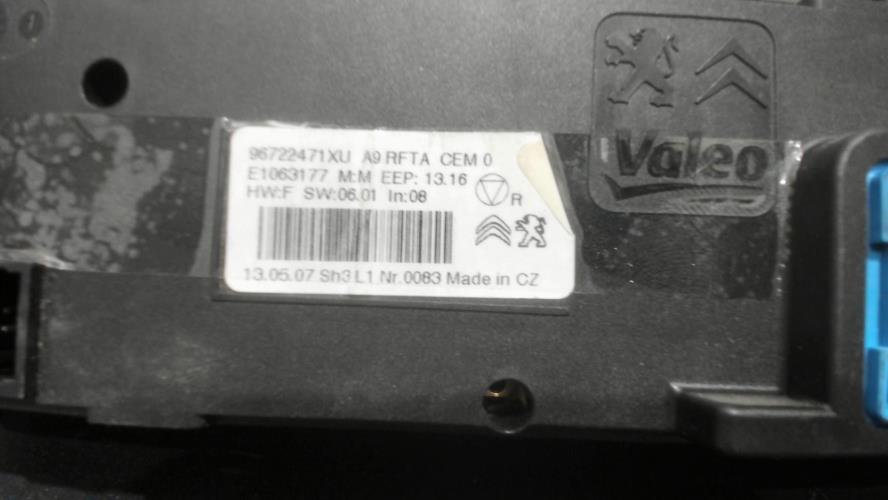 Image Commande chauffage - PEUGEOT 208