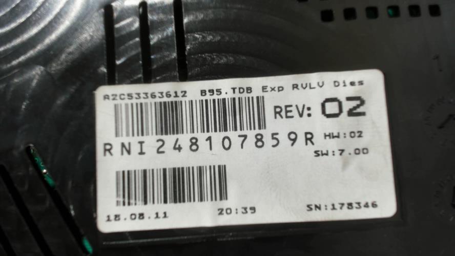 Image Compteur - RENAULT MEGANE 3