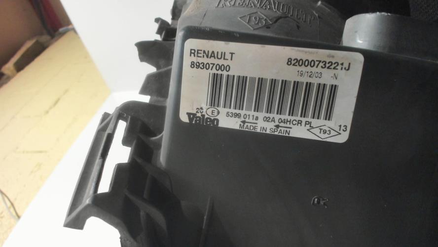 Image Optique avant principal droit (feux)(phare) - RENAULT MEGANE 2