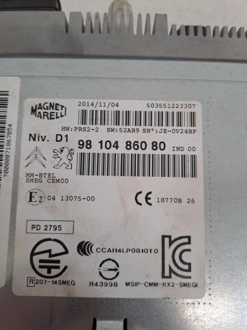 Image Autoradio d'origine - CITROEN C4 GRAND PICASSO 2