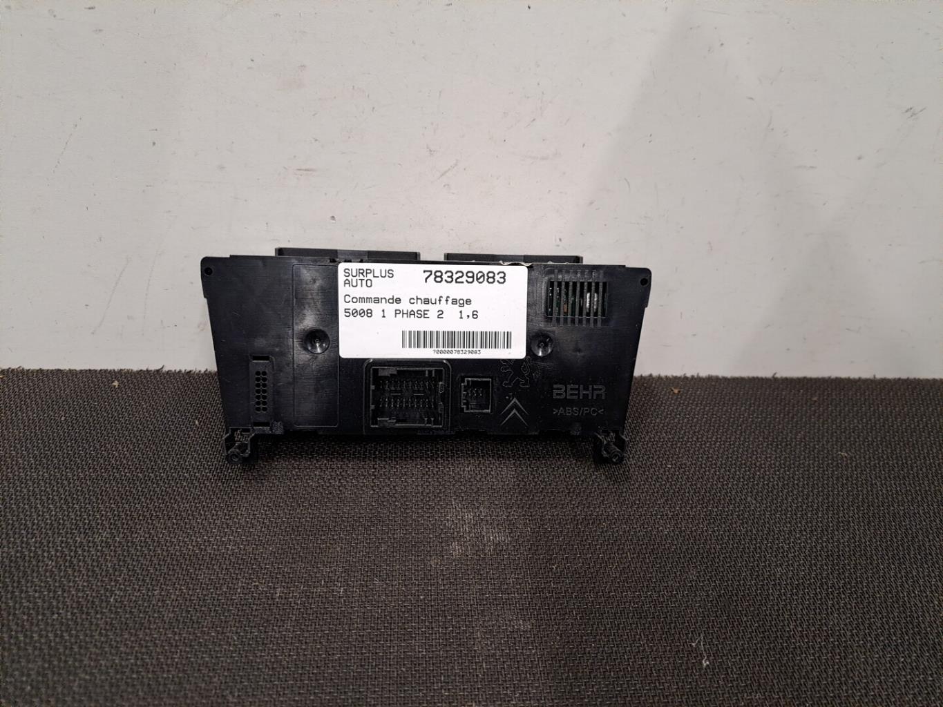 Commande chauffage PEUGEOT 5008 1 PHASE 2 Diesel - 1