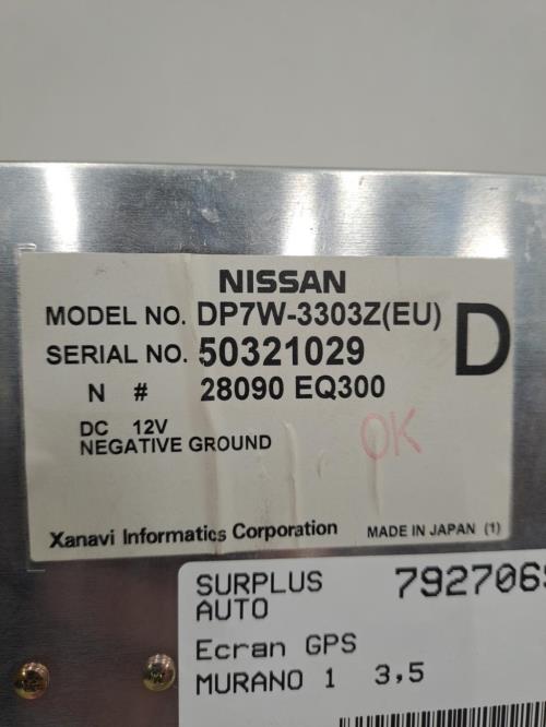 Image Ecran GPS - NISSAN MURANO 1