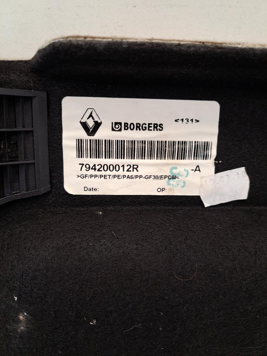 Plage arriere RENAULT SCENIC 3 PHASE 1 Diesel - 1