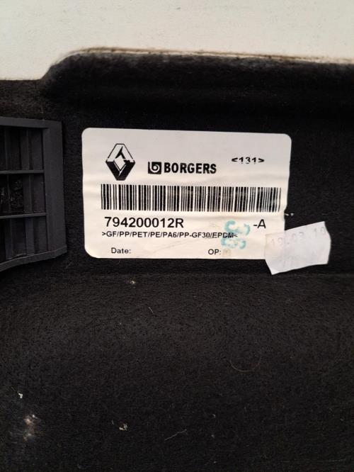 Image Plage arriere - RENAULT SCENIC 3